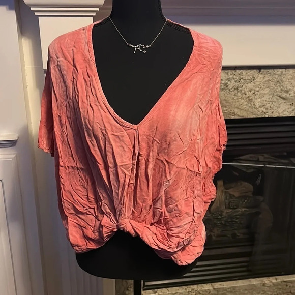 Pink Poly Esther Blouse - Picture 1 of 5